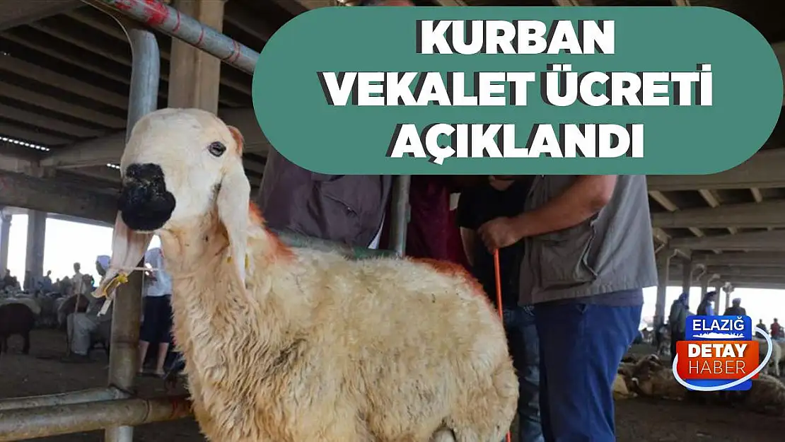 Kurban vekalet ücreti açıklandı