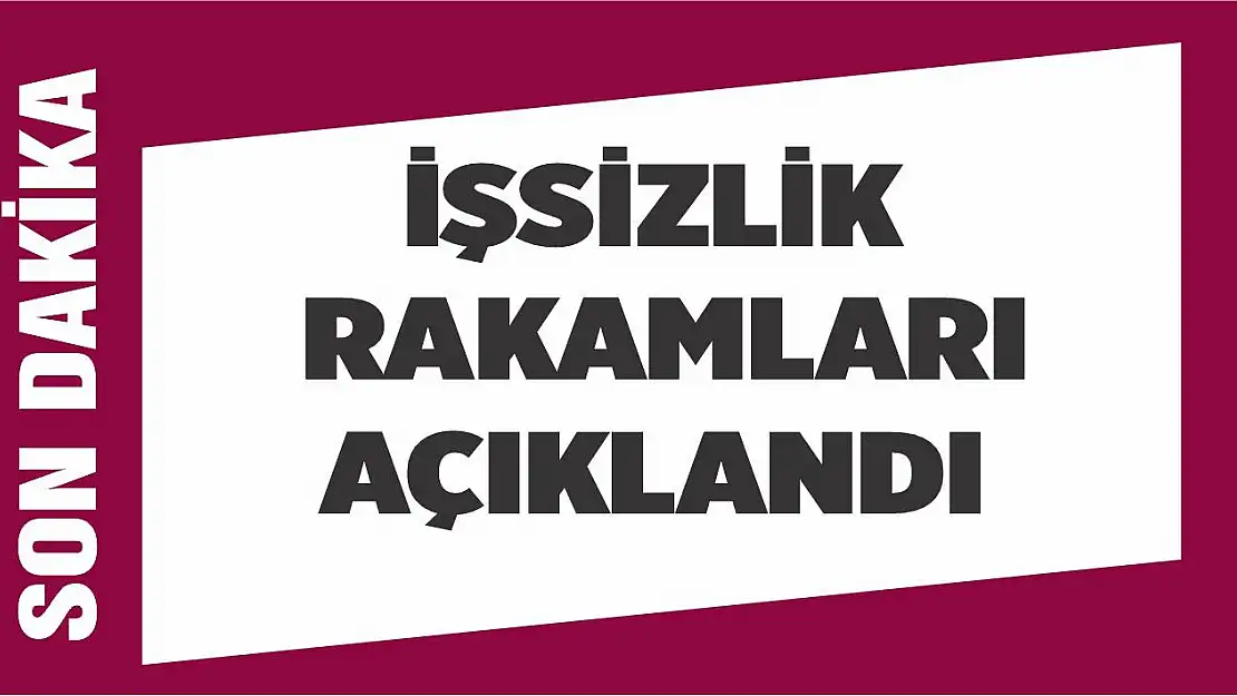 İşsizlik rakamları açıklandı