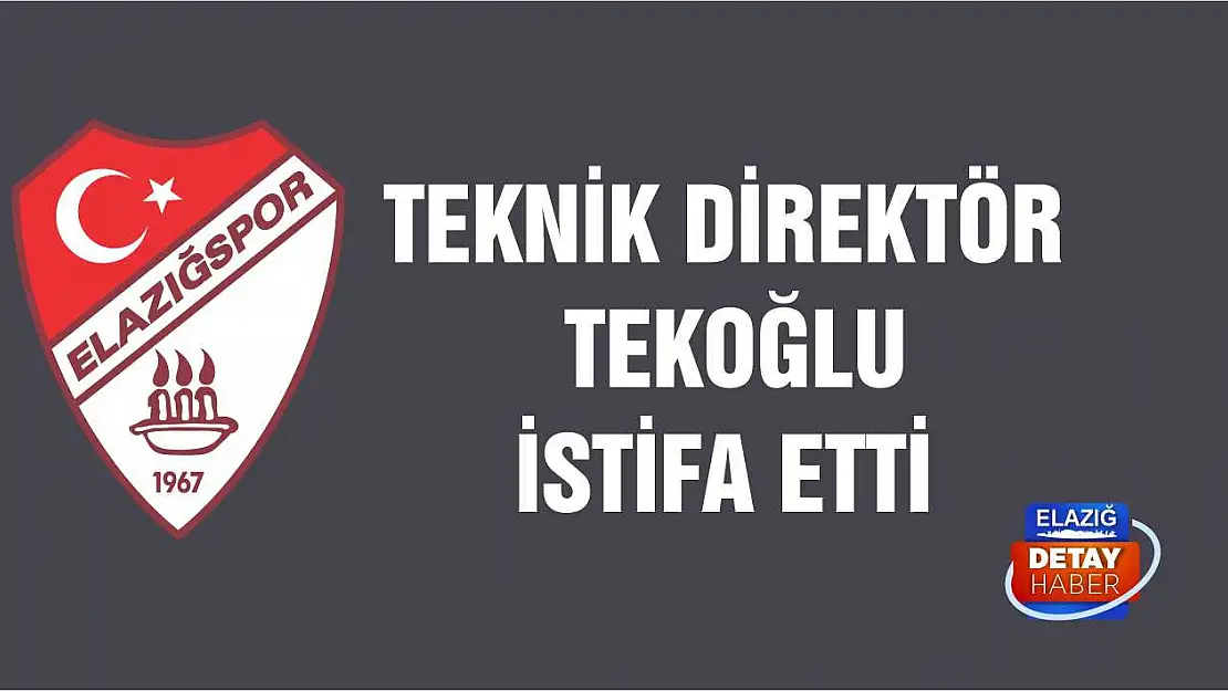 Teknik Direktör Tekoğlu İstifa Etti