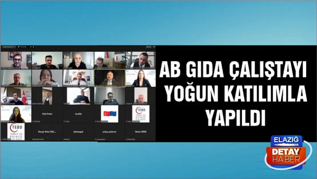 AB Gıda Çalıştayı yoğun katılımla yapıldı 