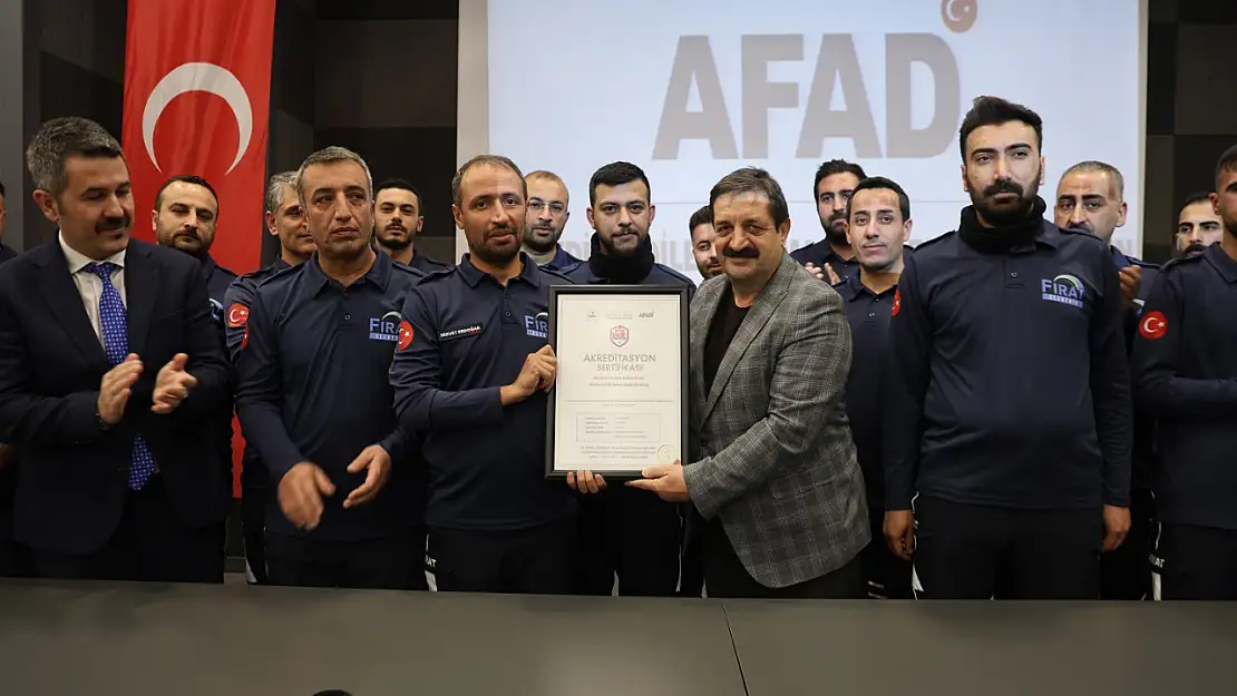 AFAD Gönüllüleri sertifikalarını aldı