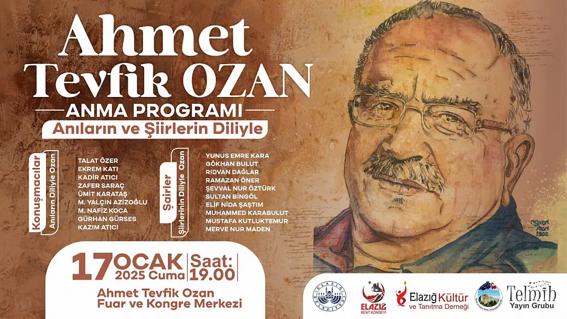 Ahmet Tevfik Ozan anma programı düzenlenecek