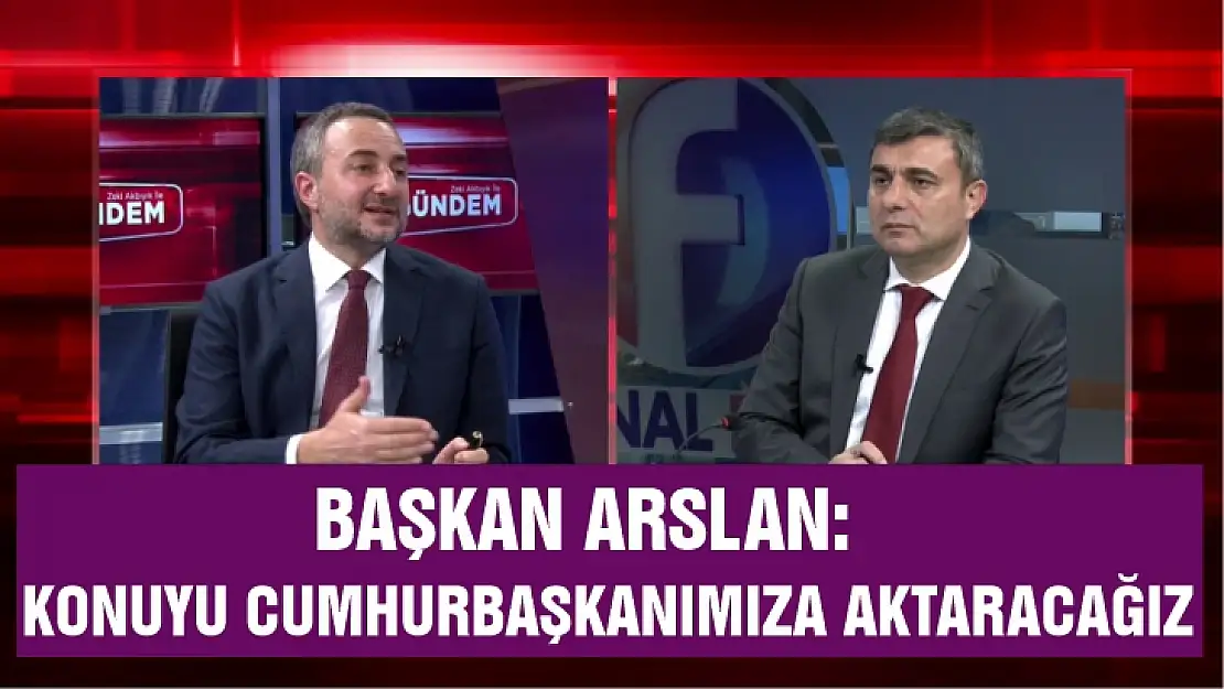 Başkan Arslan: Maden ihalesinin detaylarını Cumhurbaşkanımıza aktaracağız 