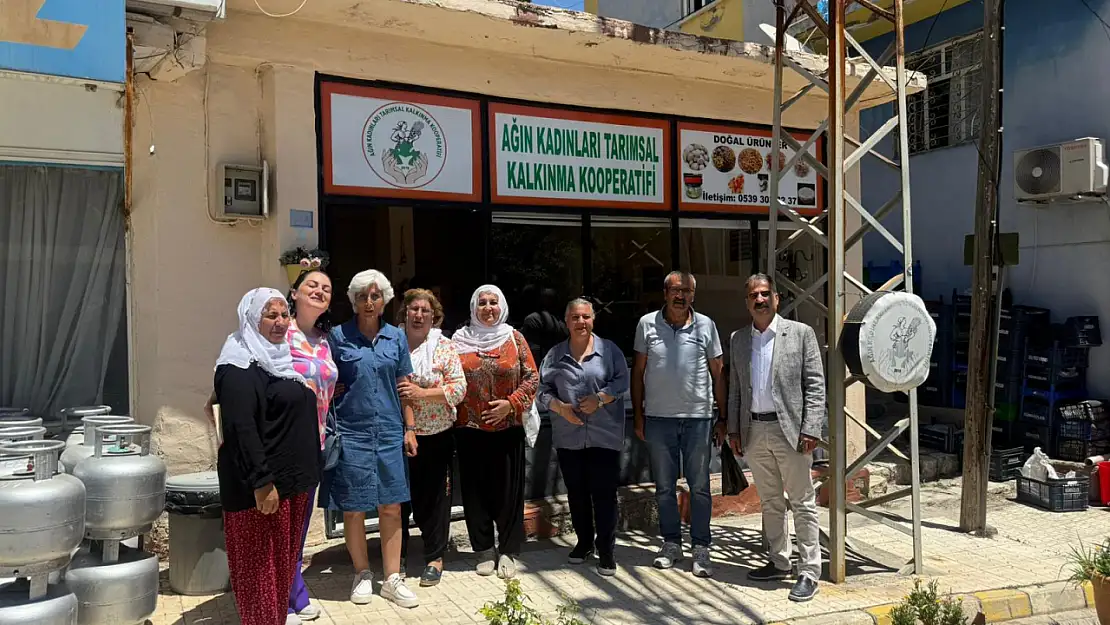 Başkan Ercan'dan Ağın Kadınları Kooperatifi'ne geçmiş olsun ziyareti