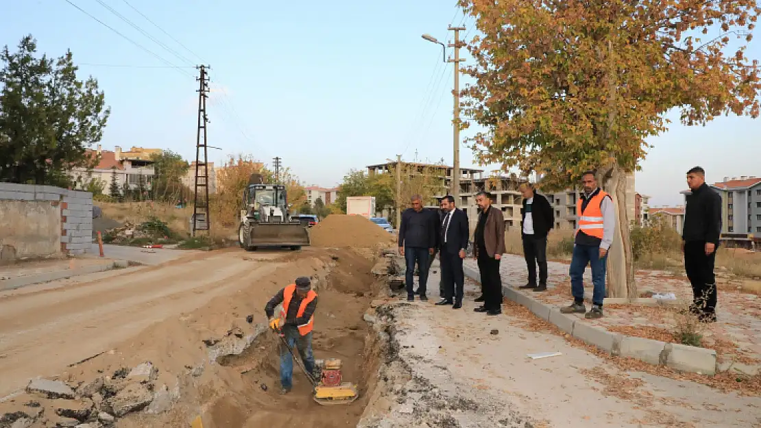 Başkan Şerifoğulları, Altyapı yenileme çalışmalarına ilişkin incelemelerde bulundu 