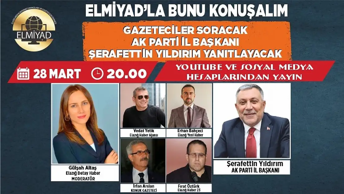 Başkan Yıldırım, ELMİYAD'ın konuğu olacak