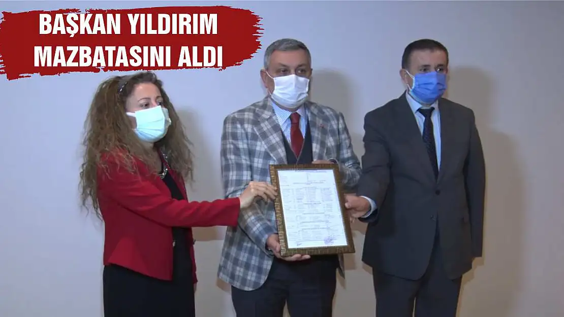 Başkan Yıldırım, Mazbatasını Aldı