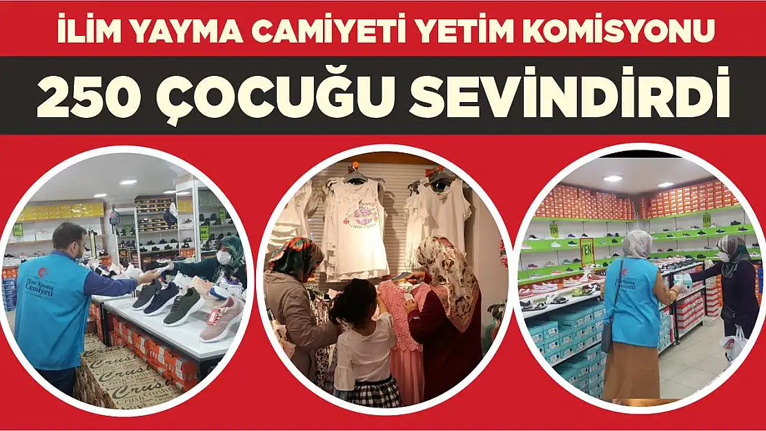 İlim Yayma Cemiyeti Yetim Komisyonu 250 Çocuğu Sevindirdi