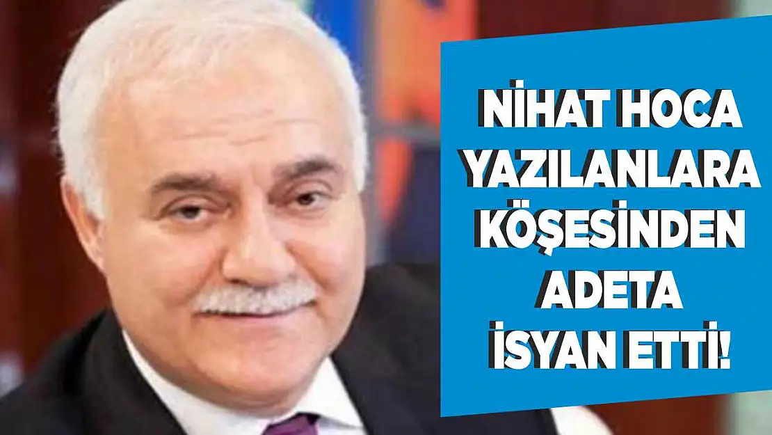 Koronavirüse yakalan Nihat Hatipoğlu köşesinden isyan etti!