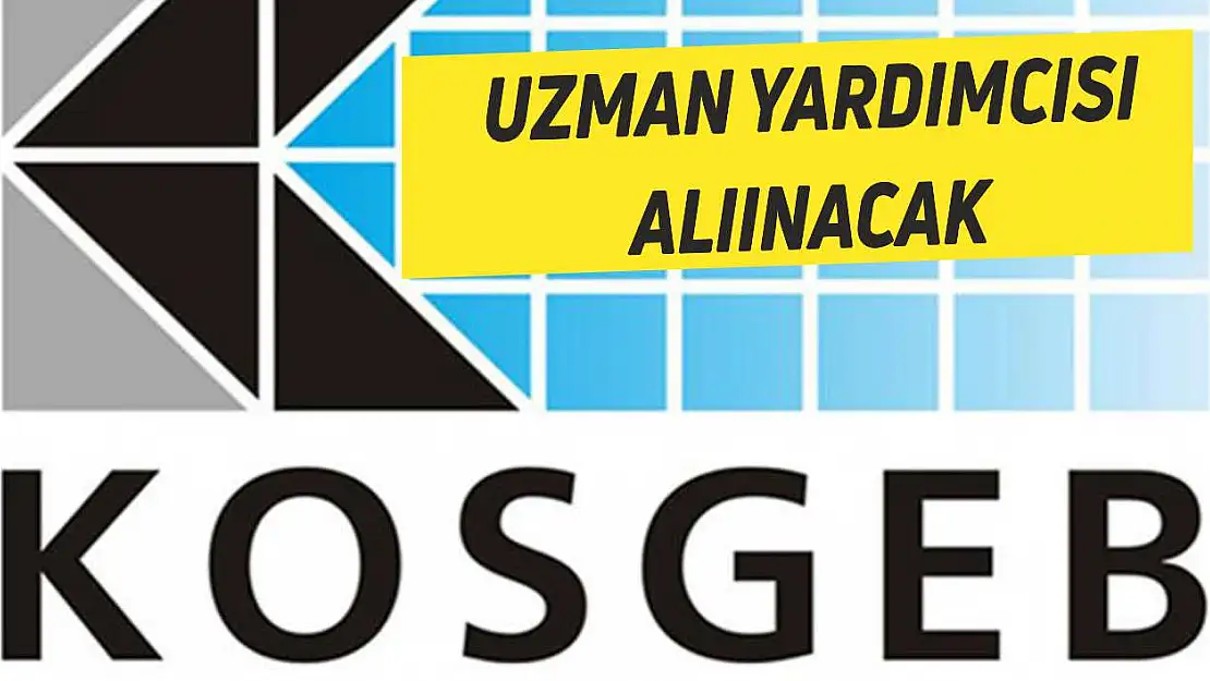 KOSGEB Elazığ'dan Uzman Yardımcısı Alacak