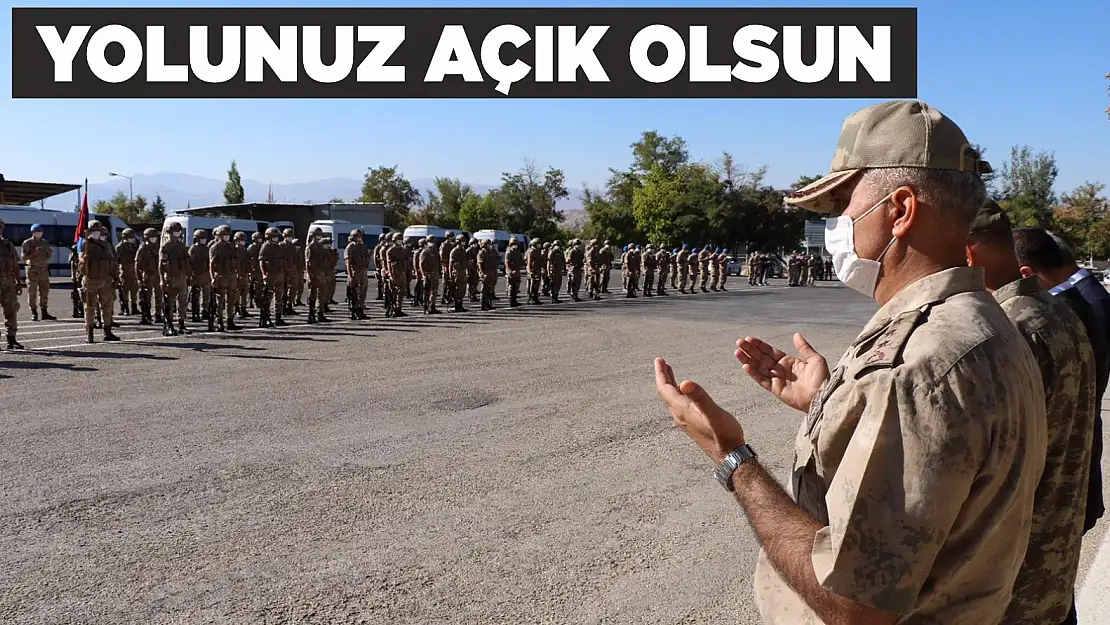 Elazığ Jandarma Komando Tabur Komutanlığı Suriye'ye uğurlandı