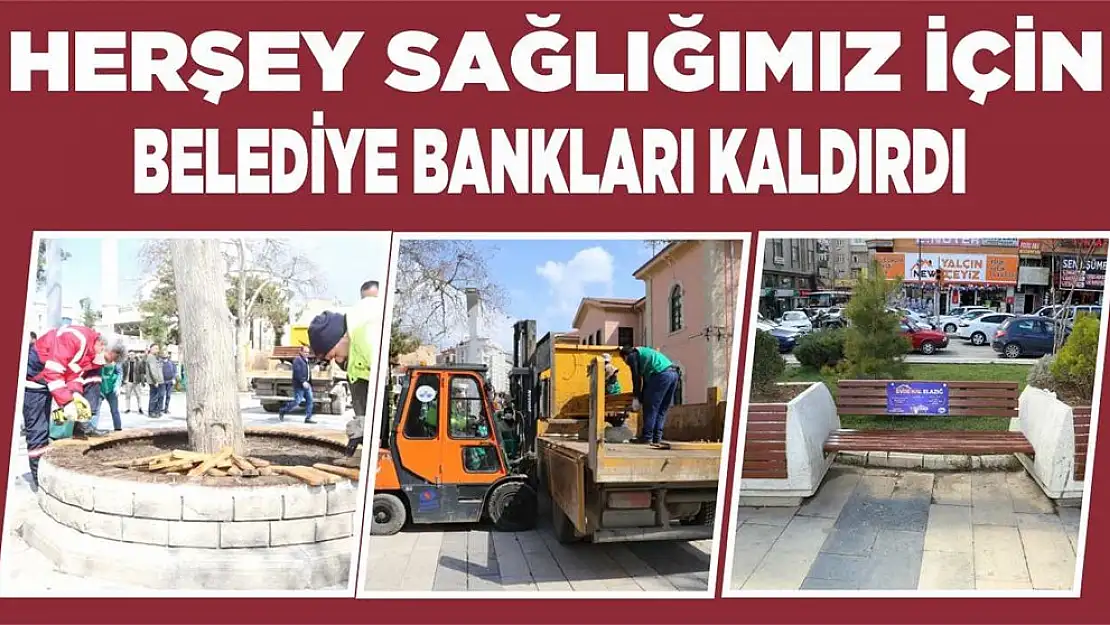 Toplu Kullanım Alanlarındaki Banklar Kaldırıldı