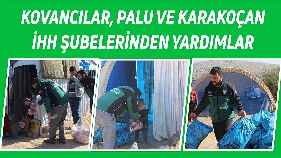 Kovancılar, Palu ve Karakoçan İHH Şubelerinden Yardımlar