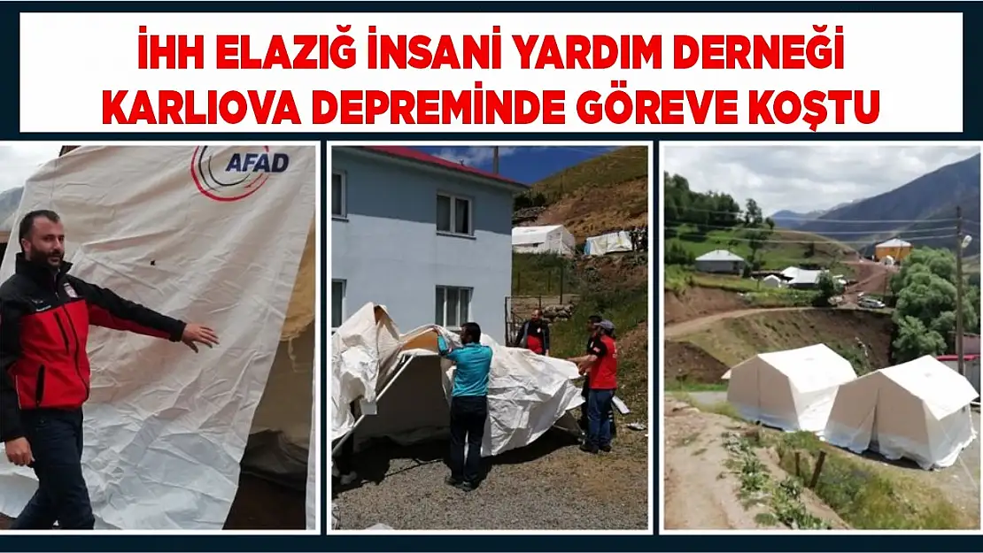 İHH Elazığ İnsani Yardım Derneği Karlıova Depreminde Görev Koştu