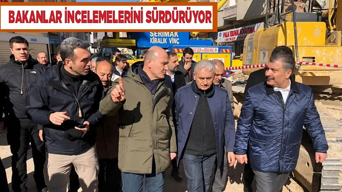 Bakan Soylu ve Bakan Koca İle Binali Yıldırım İncelemelerde Bulundu