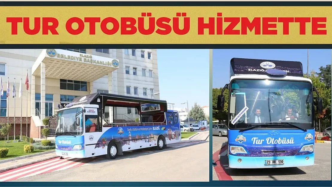 Elazığ Belediyesi Tur Otobüsü Hizmette