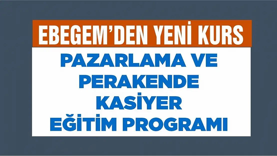 EBEGEM'den Yeni Kurs Programı