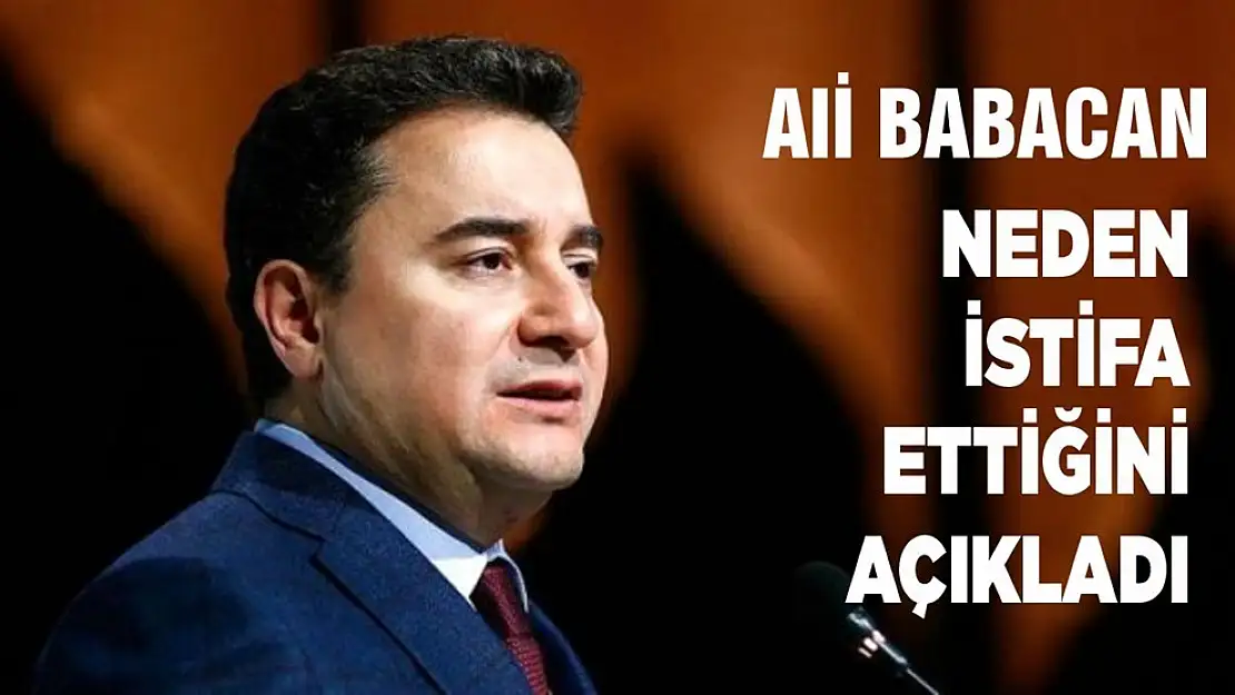 Babacan İstifa Nedenini Açıkladı