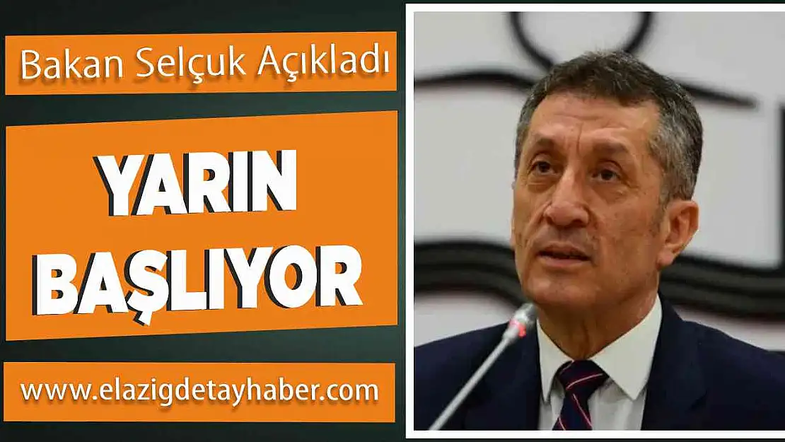 Milli Eğitim Bakanı duyurdu! yarın başlıyor