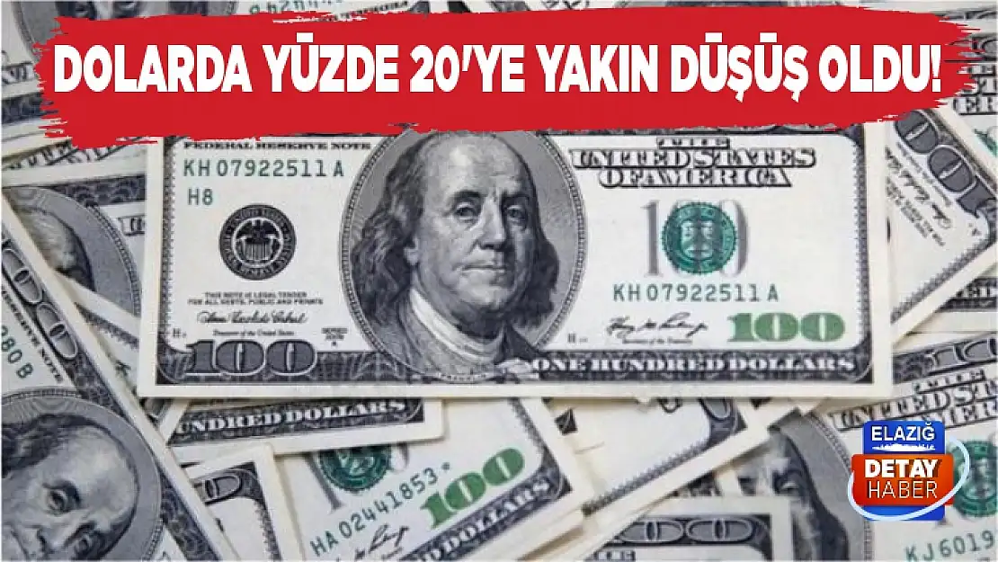 Dolarda yüzde 20'ye yakın düşüş oldu! 