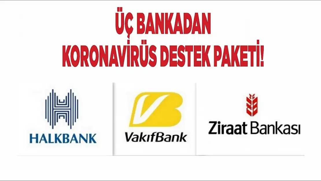 Üç Bankadan Koronavirüs Destek Paketi! 