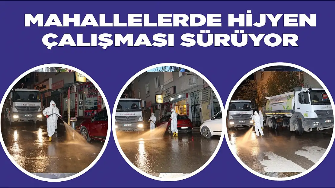 Mahallelerde Hijyen Çalışması Sürüyor