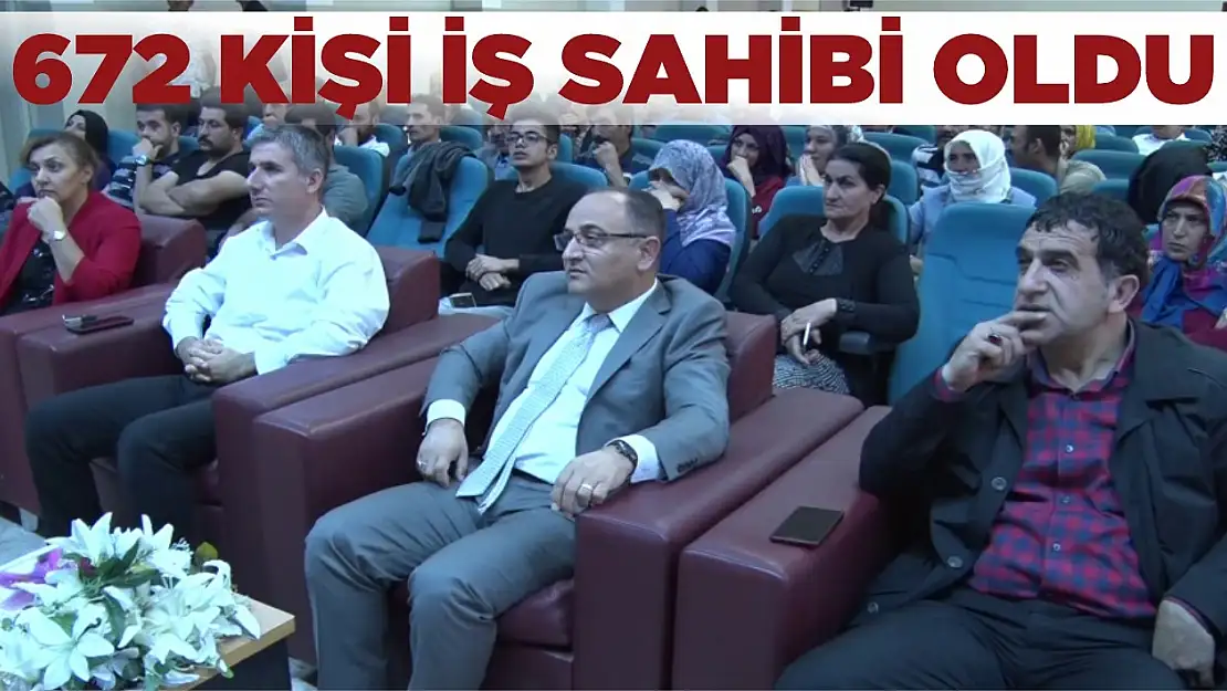 672 kişi iş sahibi oldu