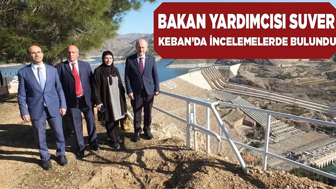 Bakan Yardımcısı Hasan Suver, Keban'da İncelemede Bulundu