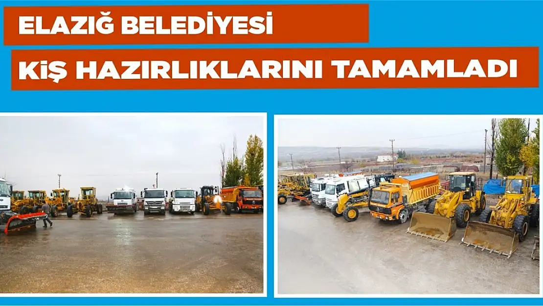 Elazığ Belediyesi Kış Hazırlıklarını Tamamladı