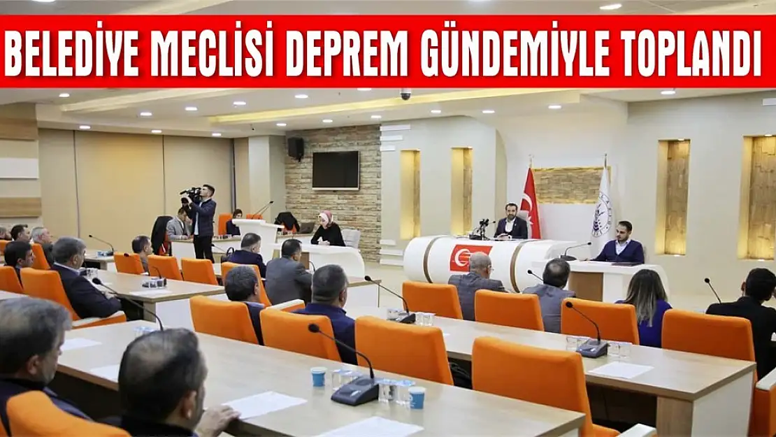 Elazığ Belediye Meclisi Deprem Gündemiyle Toplandı