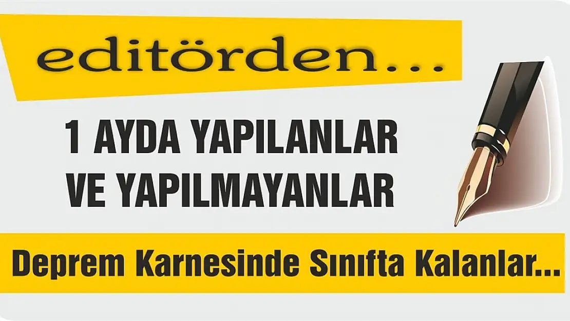 Deprem Karnesinde Sınıfta Kalanlar!