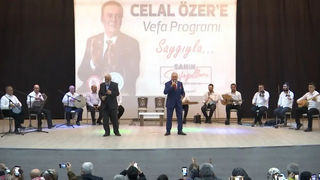 Duayen isim Celal Özer'e vefa gecesi 