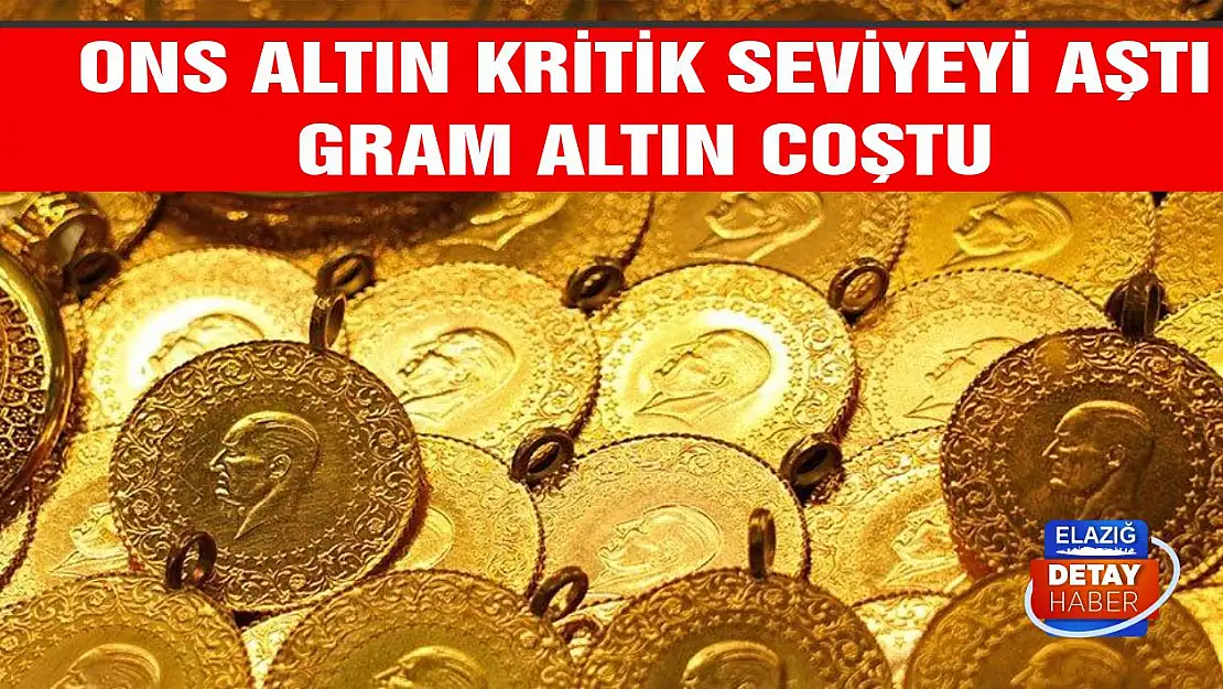 Ons Altın Kritik Seviyeyi Aştı Gram Altın Coştu