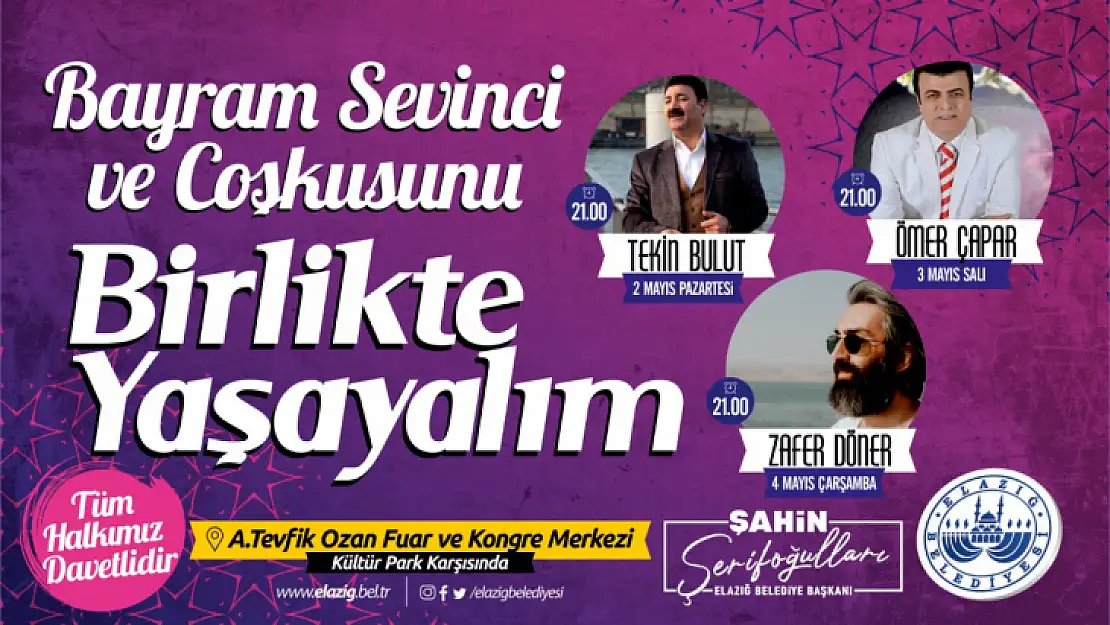 Elazığ Belediyesi'nden bayram konserleri 