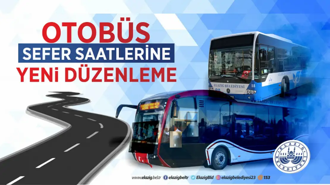 Elazığ Belediyesi, otobüs sefer güzergâhlarını yeniden düzenledi