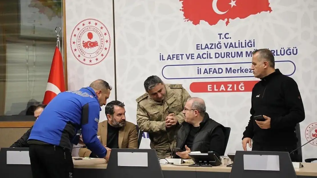 Elazığ'da Afet Acil Durum Toplantısı yapılıyor