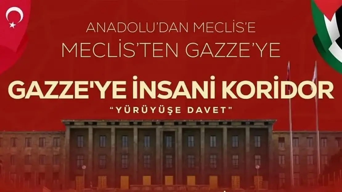 Elazığ'da Gazze için yürüyüşe davet