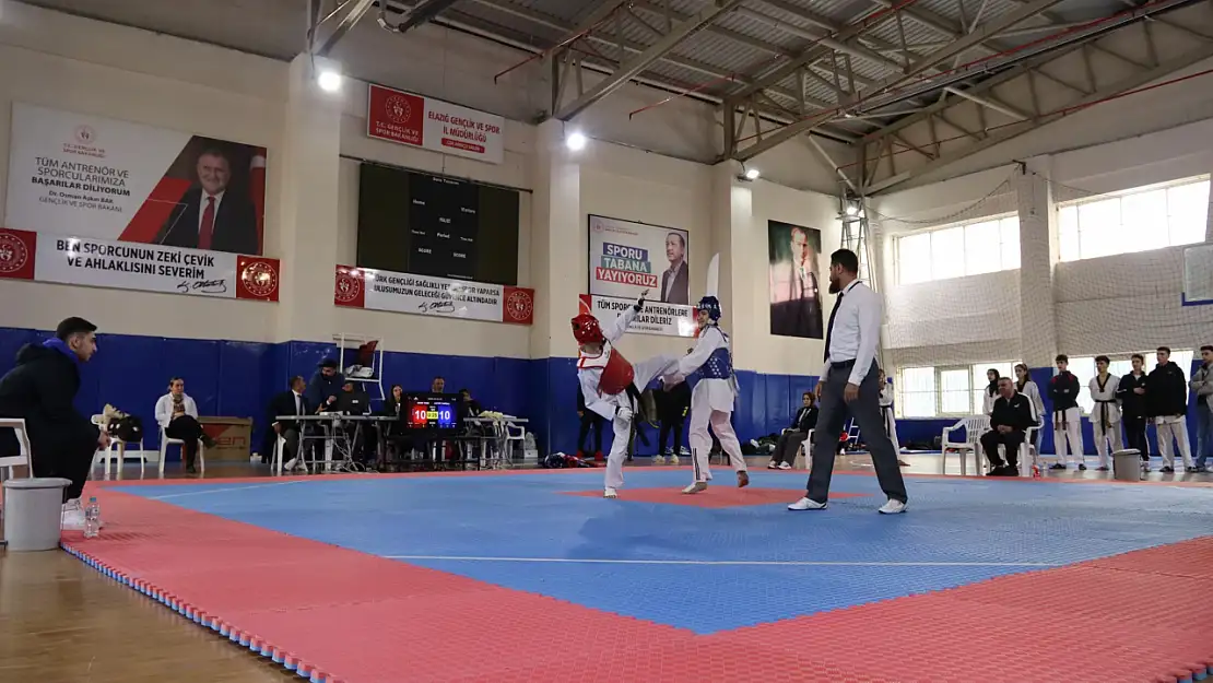 Elazığ'da gençler Taekwondo müsabakaları tamamlandı