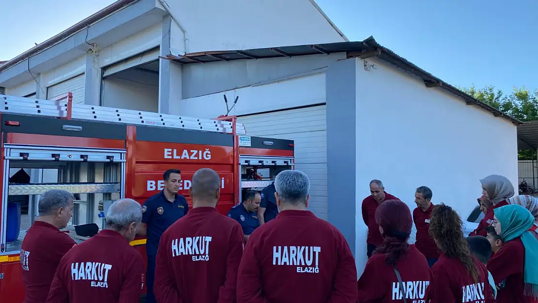Elazığ İtfaiyesi'nden HARKUT'a yönelik yangın eğitimi
