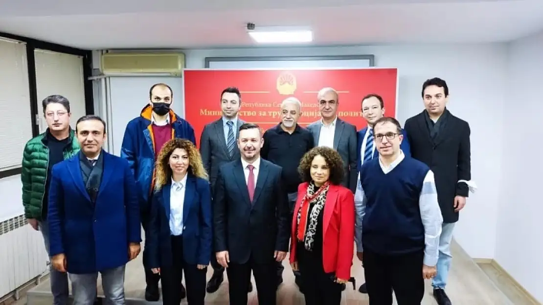 Elazığ TSO Heyeti Kuzey Makedonya'da temaslarda bulundu