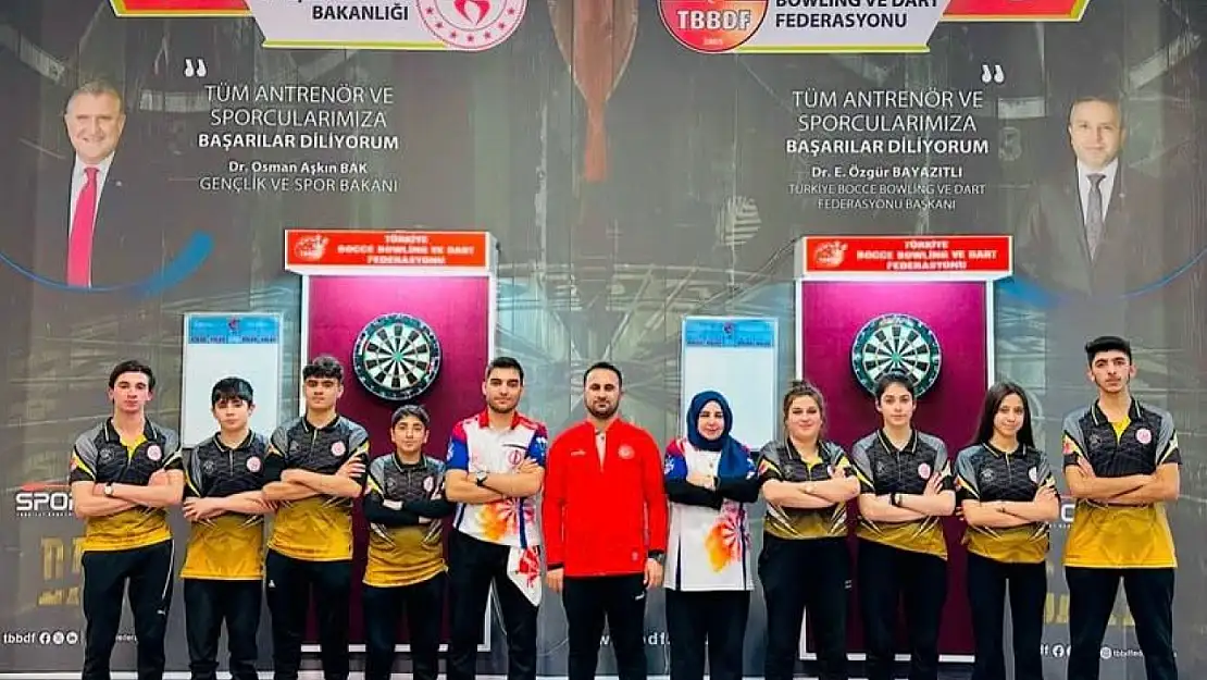 Elazığlı sporcular Türkiye Dart Şampiyonası'ndan başarıyla döndü