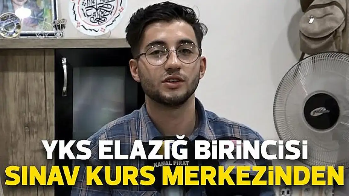 YKS Elazığ birincisi Sınav Kurs Merkezinden