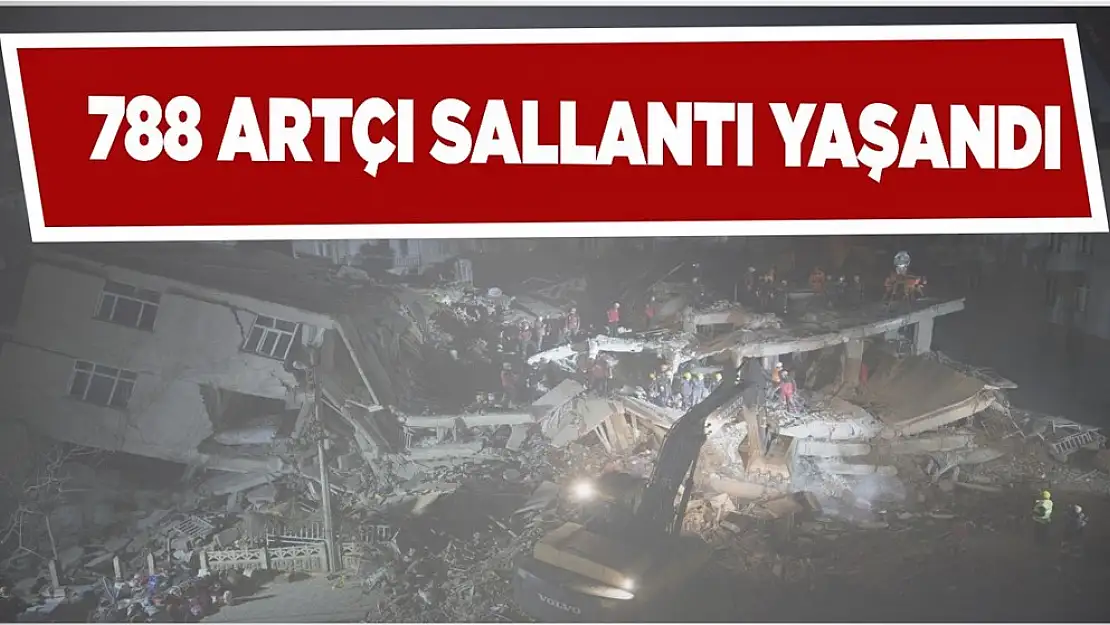 788 Artçı Deprem Meydana Geldi