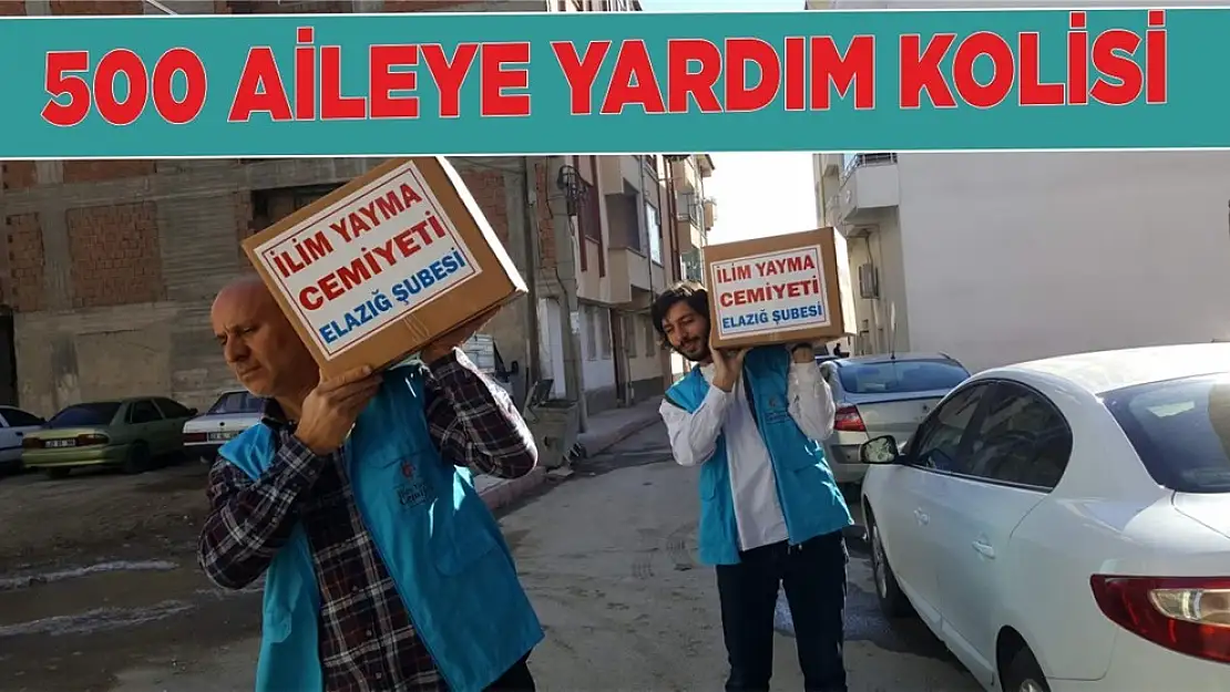 İlim Yayma Cemiyetinden 500 Aileye Gıda Kolisi