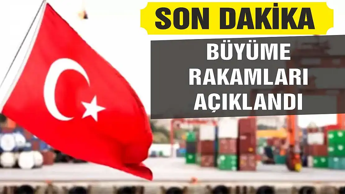 Türkiye'nin 3'üncü çeyrek büyüme rakamları açıklandı