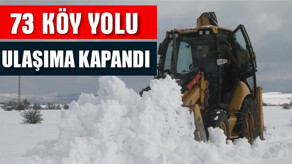 Köy Yolları Ulaşıma Kapandı