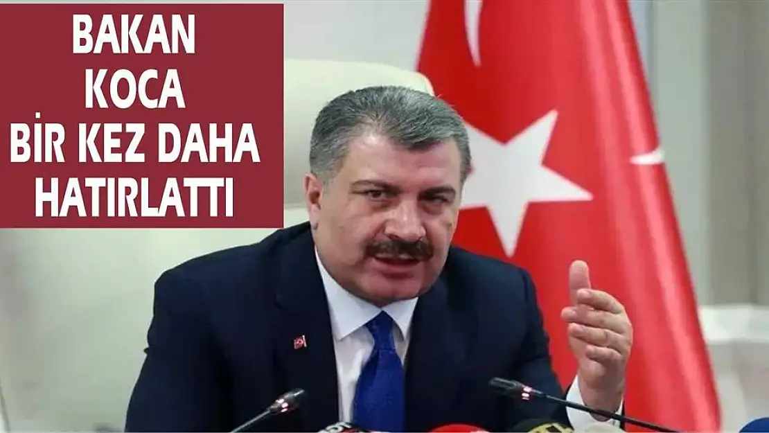 Bakan Koca 14 gün kuralını hatırlattı: Retweet edin