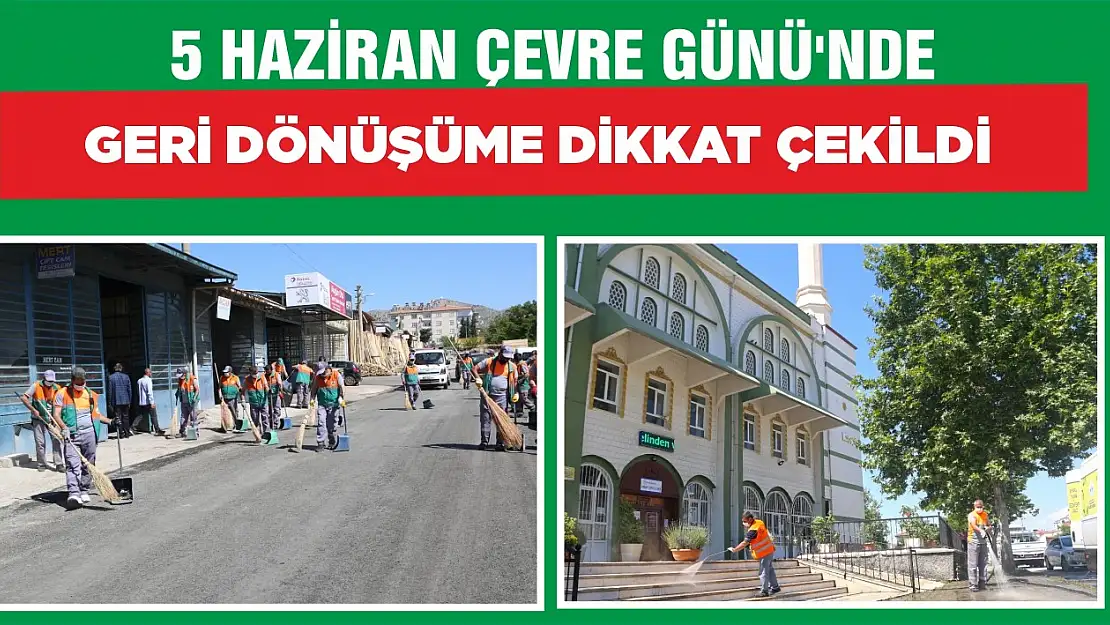 5 Haziran Çevre Günü'nde Geri Dönüşüme Dikkat Çekildi