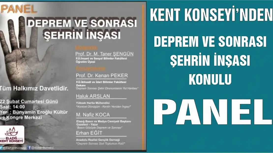 Kent Konseyi'nden Panel