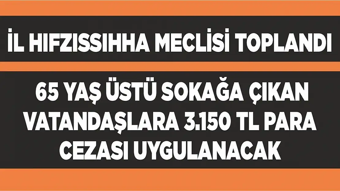 İl Hıfzıssıhha Meclisi Toplandı